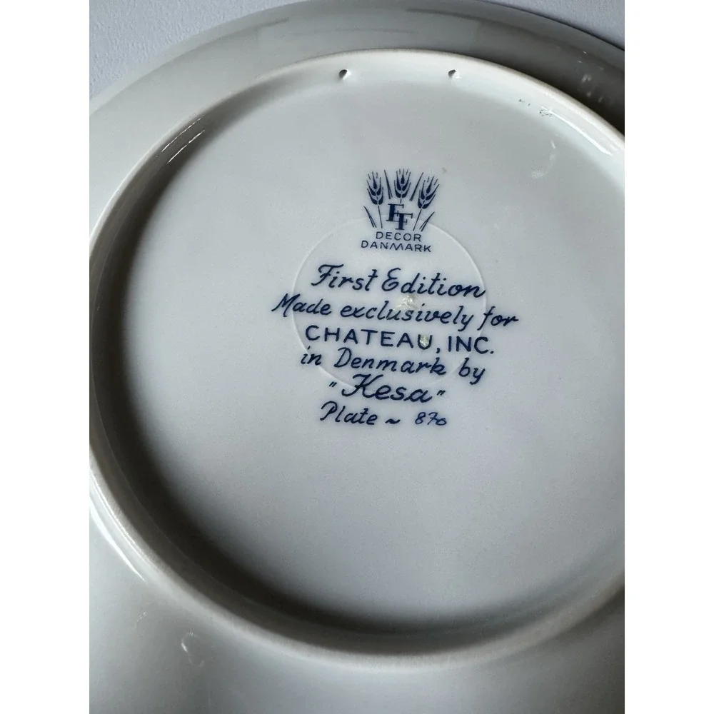 Vintage 1972-73 Illinois Lincoln/ Grant Home Collector Plate Set Decor Danmark